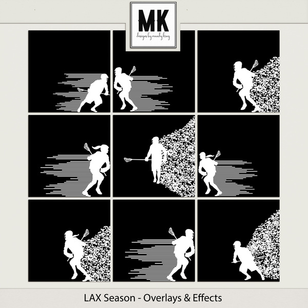 LAX Season - Overlays & Effects Digital Art - Digital Scrapbooking Kits