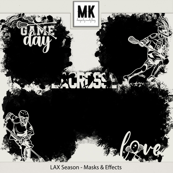 LAX Season - Masks & Effects Digital Art - Digital Scrapbooking Kits