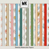 Sketchy Watercolor Papers