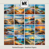Painted Escapes - Seashore Papers