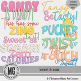 Sweet & Sour Enhanced Word Art