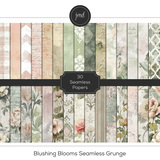 Blushing Blooms Seamless Grunge
