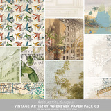 Vintage Artistry Wherever Paper Pack 03