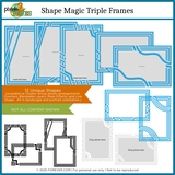 Shape Magic Triple Frames