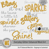 Everyday Glitter Enhanced Word Art