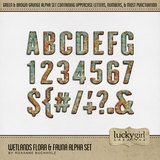 Wetlands Flora & Fauna Alpha Set