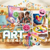 School Watercolor Emoji Stickers