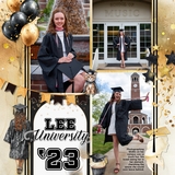 Graduation Gold Watercolor Papers