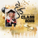 Graduation Watercolor Elements