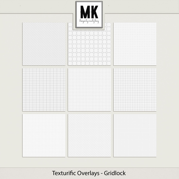 Texturific Overlays - Gridlock Digital Art - Digital Scrapbooking Kits