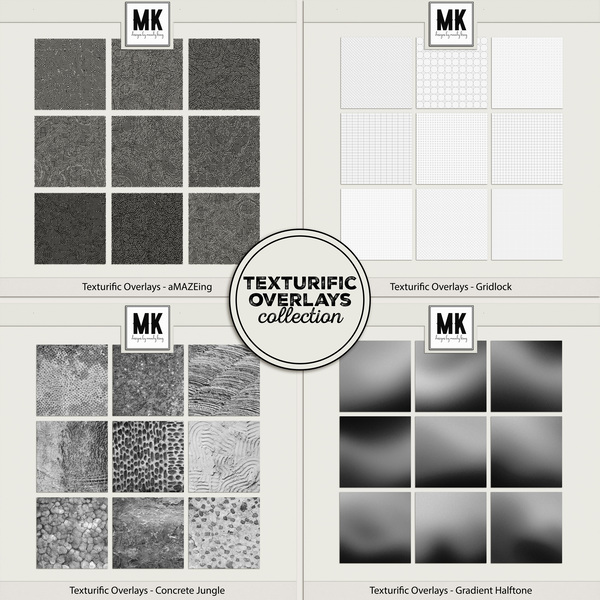 Texturific Overlays - The Collection Digital Art - Digital Scrapbooking Kits