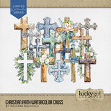 Christian Faith Watercolor Cross