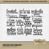 Christian Faith Word Art 1