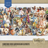 Christian Faith Watercolor Elements