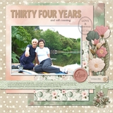 Blushing Blooms Stitched Alpha