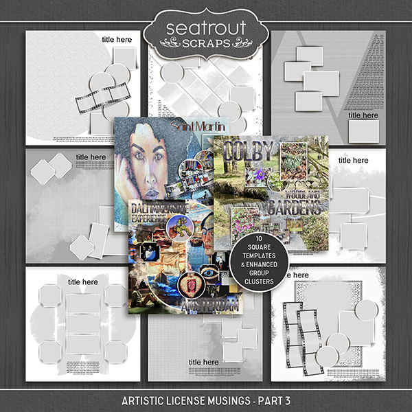 Artistic License Musings - Part 3 Digital Art - Digital Scrapbooking Kits