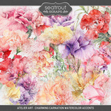 Atelier Art - Charming Carnation Watercolor Accents