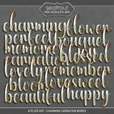 Atelier Art - Charming Carnation Words
