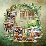 Camping Watercolor RV Vehicles