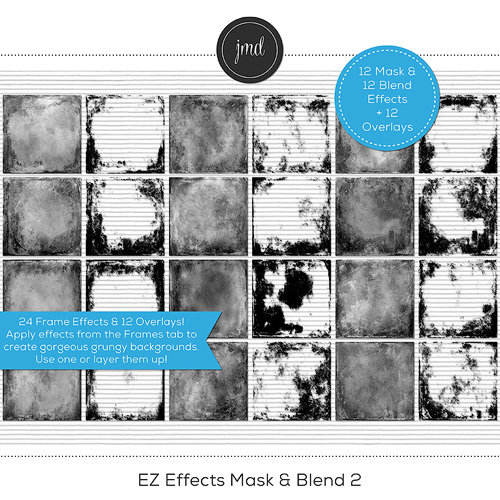 EZ Effects Mask & Blend 2 Digital Art - Digital Scrapbooking Kits