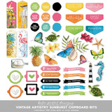 Vintage Artistry Sunburst Chipboard Bits