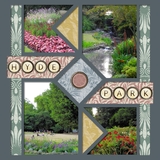 English Garden Wallpaper Blue