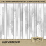 Watercolor Gray Papers