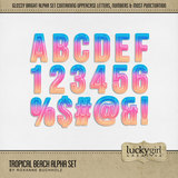 Tropical Beach Alpha Set