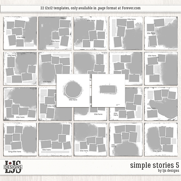 Simple Stories 5 Digital Art - Digital Scrapbooking Kits