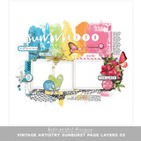 Vintage Artistry Sunburst Page Layers 03