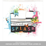 Vintage Artistry Sunburst Page Layers 04