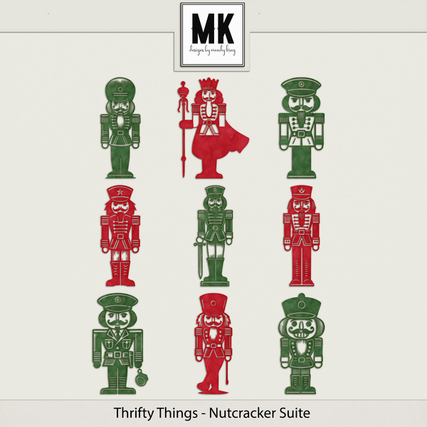 Thrifty Things - Nutcracker Suite Digital Art - Digital Scrapbooking Kits