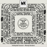 Volleyball Season - Wordy Borders