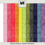 Blossom Retreat - Subtle Solid Papers