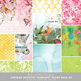 Vintage Artistry Sunburst Paper Pack 02