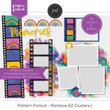 Pattern Potluck - Rainbow EZ Clusters 1