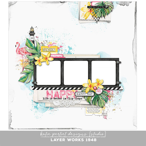 Layer Works 1948 Digital Art - Digital Scrapbooking Kits