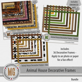 Animal House Decorative Frames Bundle