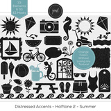 Distressed Accents - Halftone 2 - Summer
