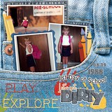 Everyday Enhanced Denim Decorative Frames