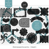 Distressed Accents Bundle 1