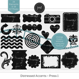 Distressed Accents Bundle 1