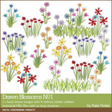Drawn Blossoms 01