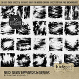 Brush Grunge Easy Masks & Overlays