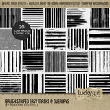 Brush Striped Easy Masks & Overlays