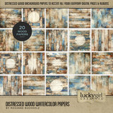 Distressed Wood Watercolor Papers