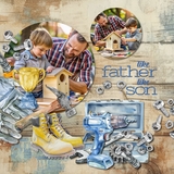 Father's Day Watercolor Clusters