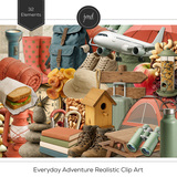 Everyday Adventure Realistic Clip Art