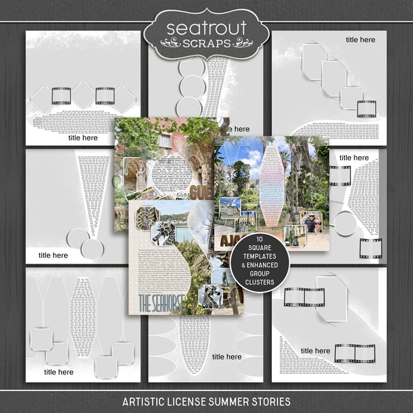 Artistic License Summer Stories Digital Art - Digital Scrapbooking Kits