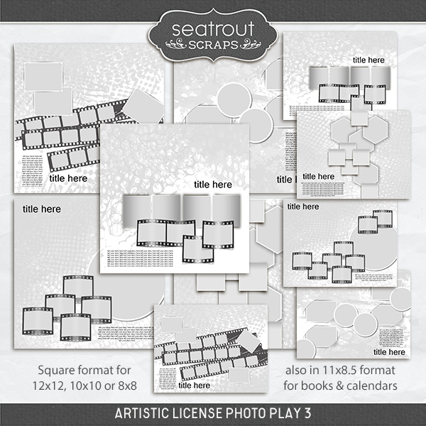 Artistic License Photo Play 3 Digital Art - Digital Scrapbooking Kits